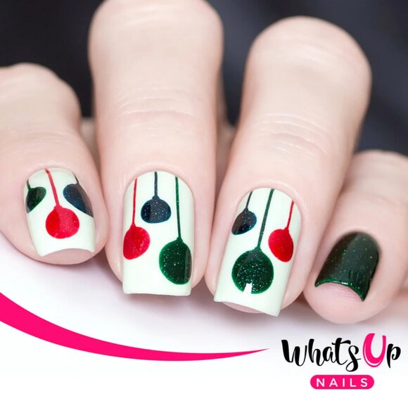 Whats Up Nails - Festive Globes Stencils - Picture 2 of 6